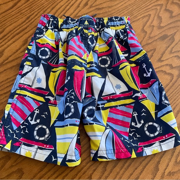 Janie & Jack Nautical Sailing Swim Trunks, Little Boys Sz 5 - Picture 2 of 6